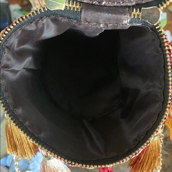 Cylindrical Woven Straw Bucket Crossbody Handbag/Shoul…Boho Chic Tassels - Picture 7 of 14